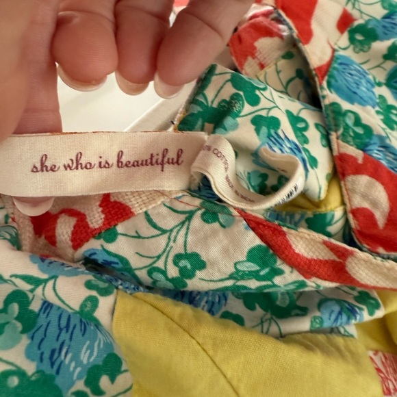 Maeve Multicolor Floral Patchwork Dress - Picture 9 of 10